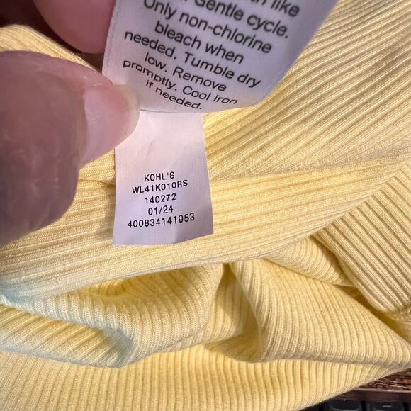 Lauren Conrad Yellow Body Suit. On or Off Shoulder, Thong.  Size Medium - Picture 6 of 8